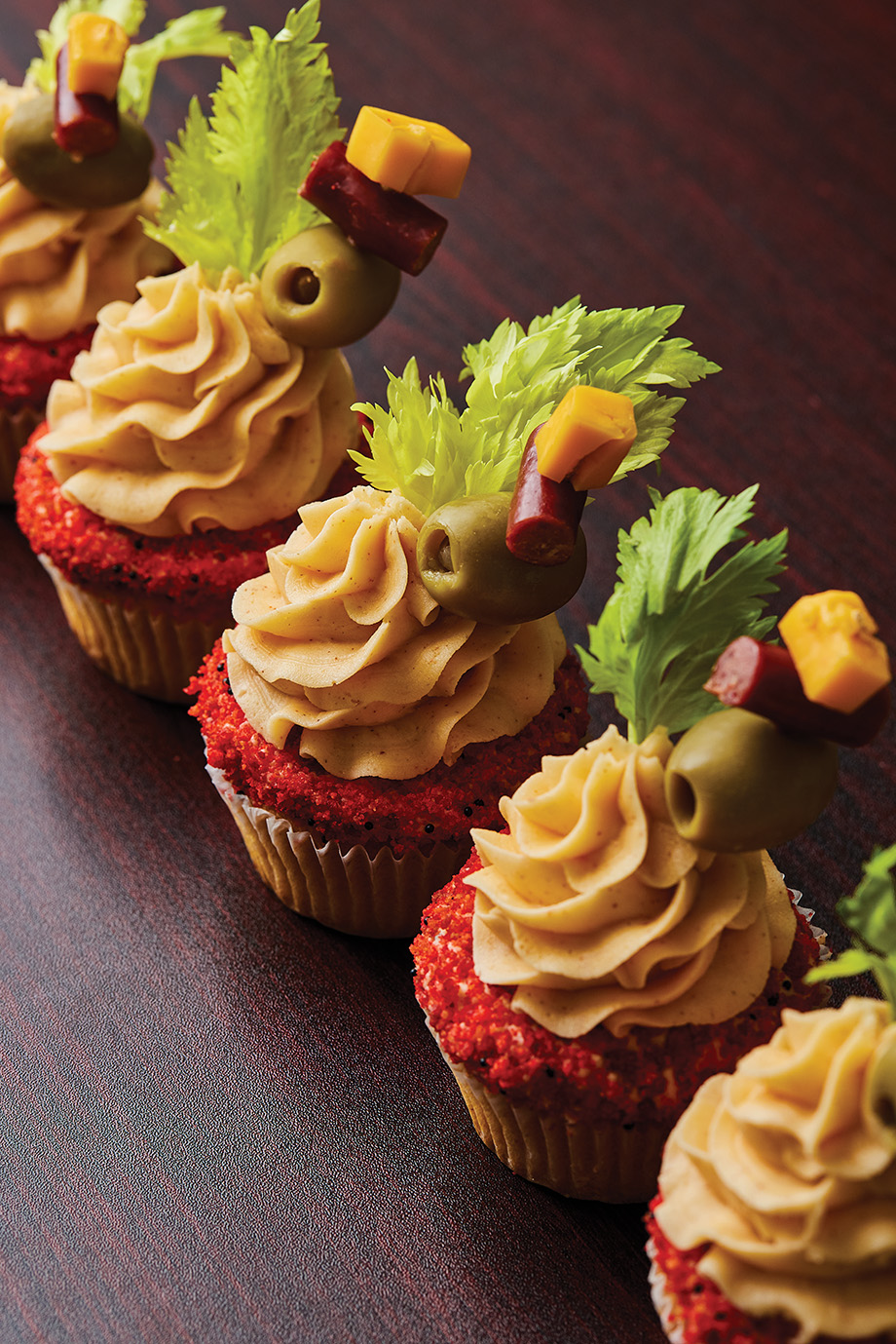 Bloody Mary Cupcakes