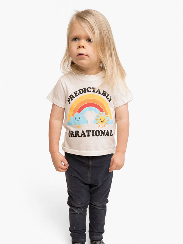 Young child modeling a t-shirt from Ambitious Kids