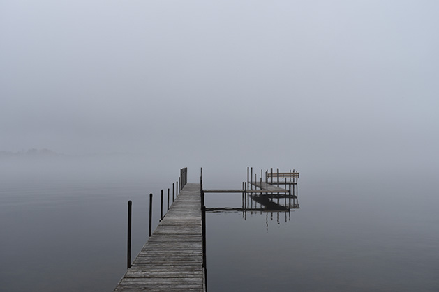 Foggy Dock by Jace Dovolis