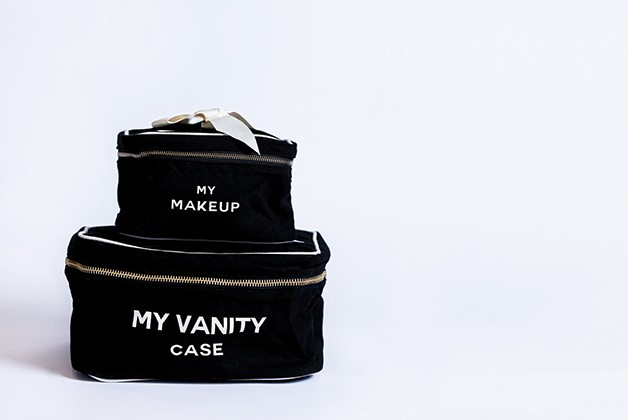 My makeup case and my vanity case.