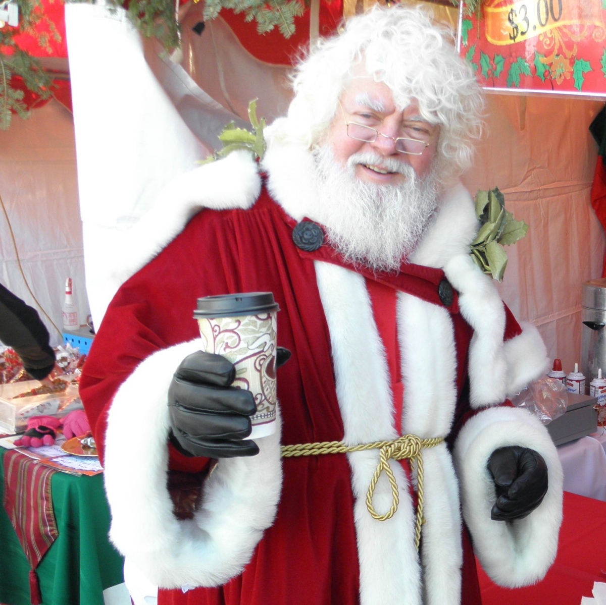 Santa Claus at Excelsior Christkindlsmarkt