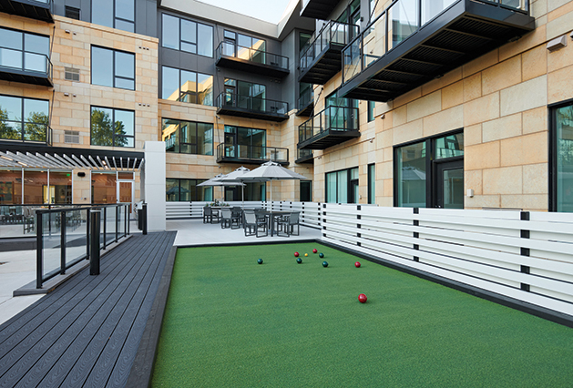 Outdoor Games at The Luxe Apartments