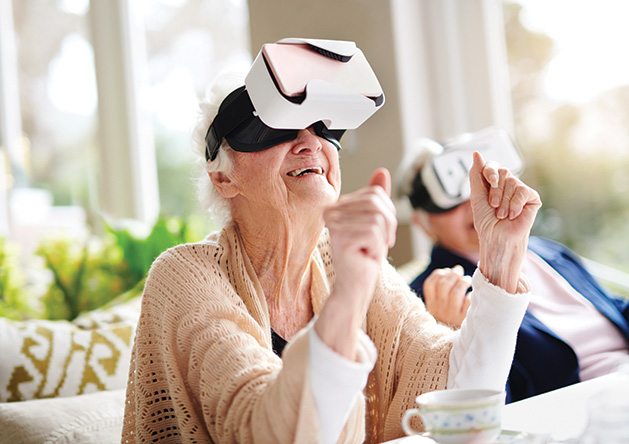 Shorewood Senior Living Community Keeps Seniors Connected Via Virtual Reality