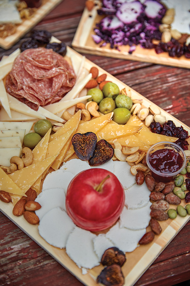 Meat and cheese platter from The Grater Good