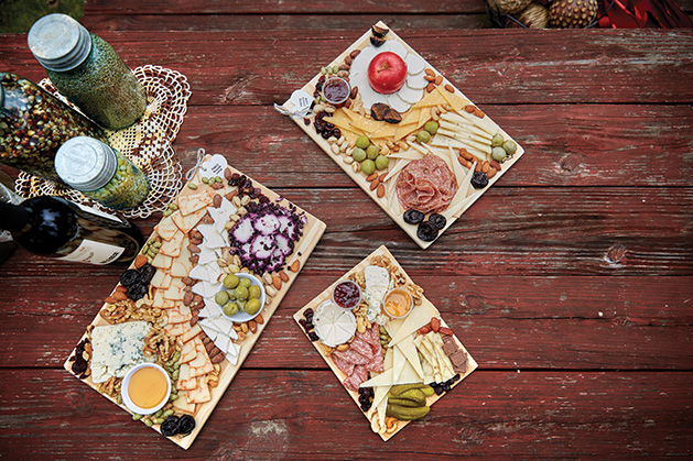 Meat and cheese platters from The Grater Good