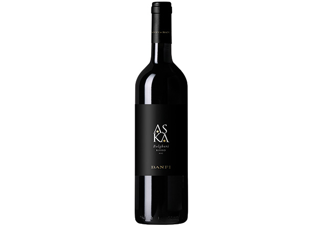 A bottle of Aska red wine from Banfi.