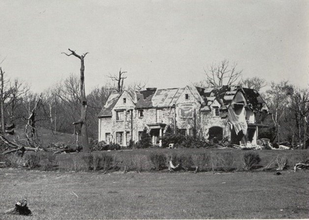 Amesbury residence on Manor Road after the 1965 tornado.