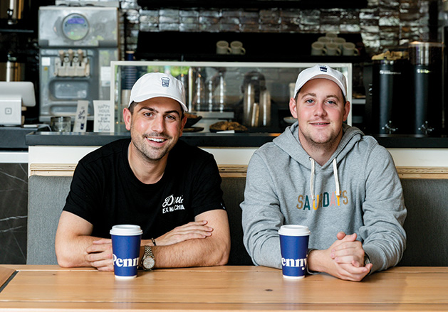 Penny's Coffee CEO Foley Schmidt and director of business development Jay Phillips