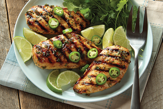 Tequila Lime Marinade and Glaze on Grilled Chicken