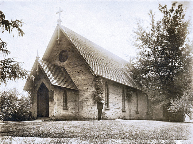 Excelsior's Trinity Episcopal Church chapel circa 1920.