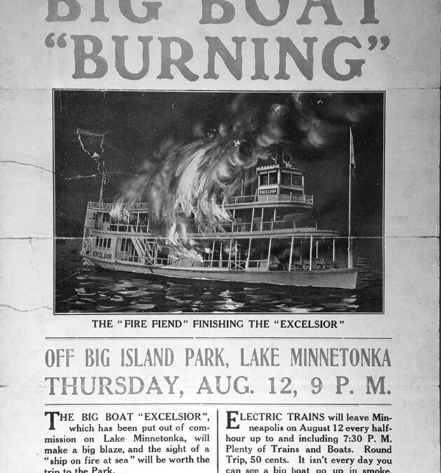 In 1909, Thousands Watched a Fiery Funeral for Lake Minnetonka’s Largest Boat
