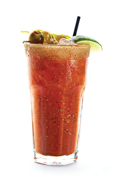 Sunsets famous bloody Mary, perfect at the best spot for weekend brunch.