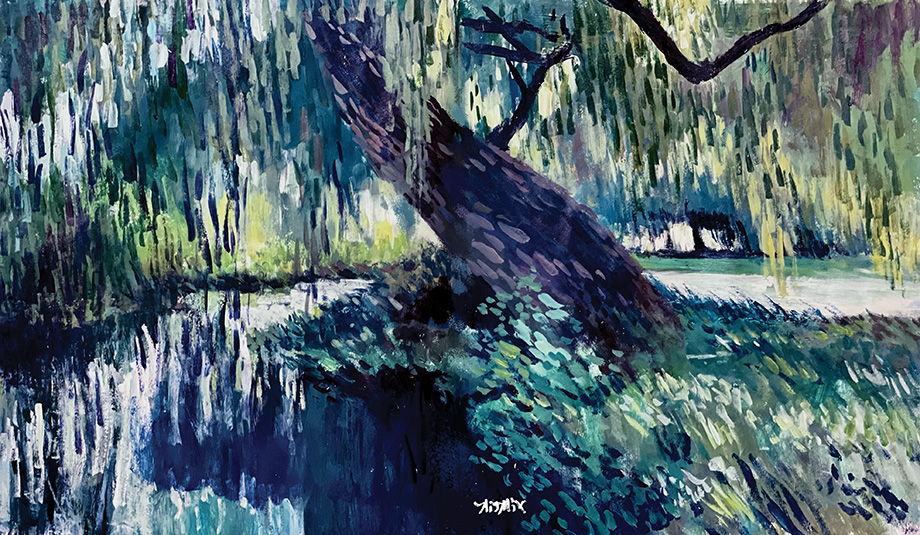 Kickliy Willow Painting