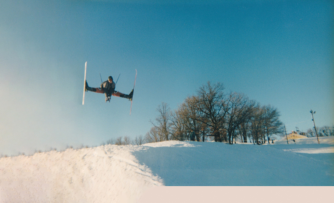  In 1996, Eric Iberg takes to the air at Hyland Hills Ski Area in Bloomington.