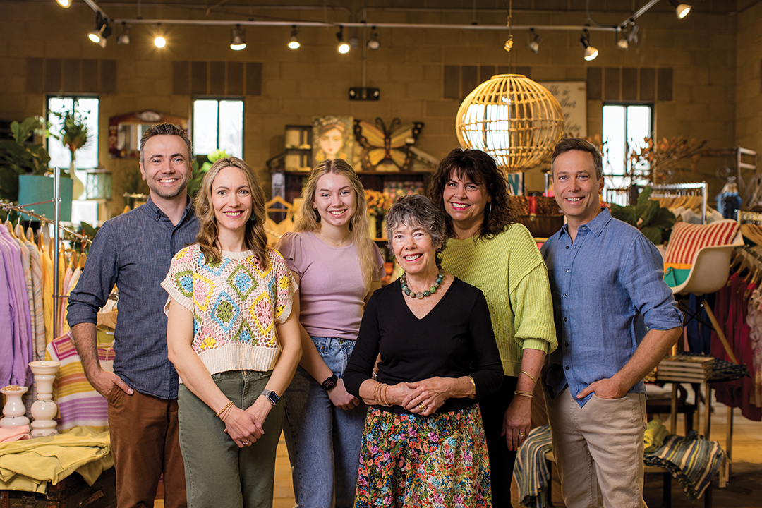 Left to right: The hearts and souls behind the magic of the General Store include: Matt Bollis, Jenny Putnam, Ellie Putnam, Gail Bollis, Liz Mugford and Christopher Bollis Jr.