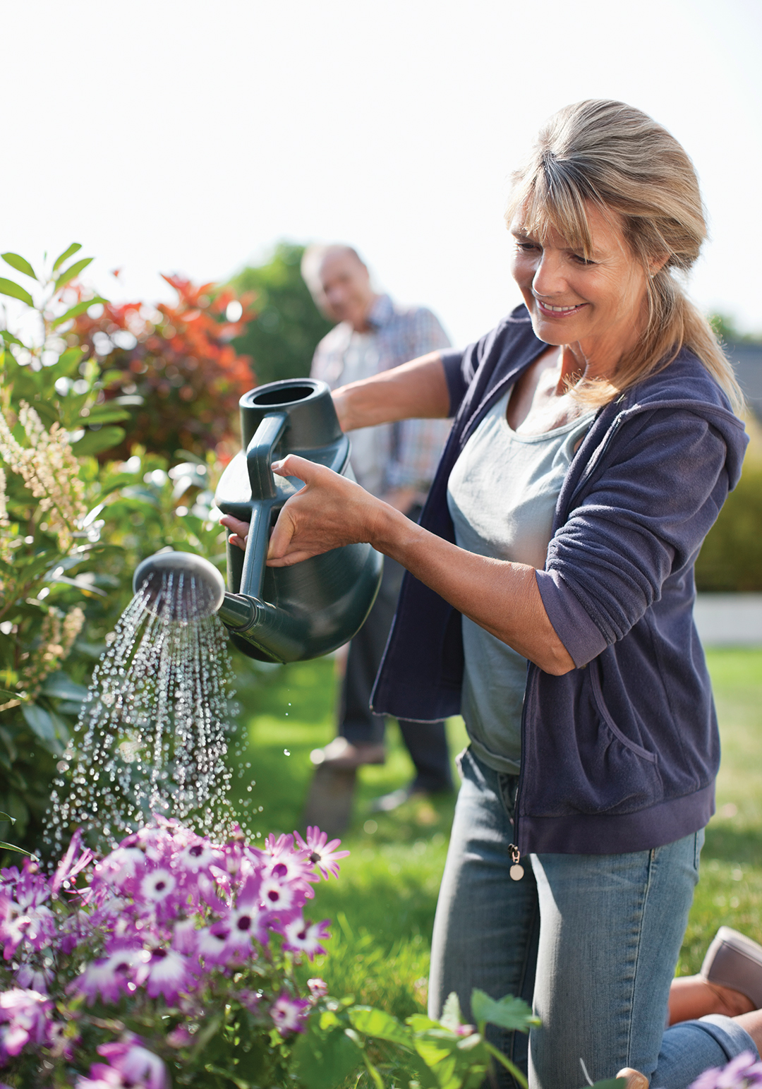 Woman Gardening in the Summer