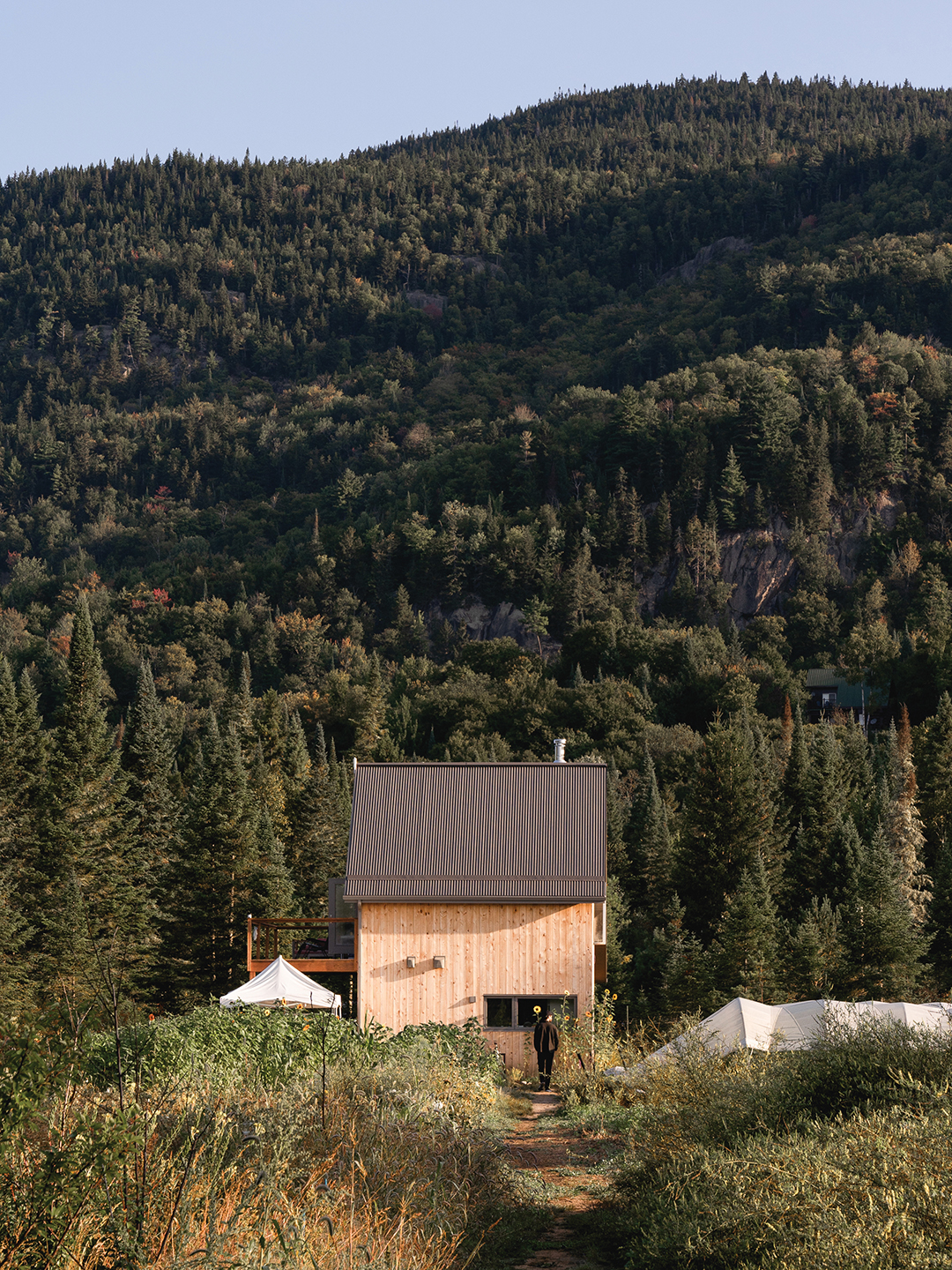 Should your travel exploits take you north and east of the border, consider pausing for a sip at Farouche Tremblant in Lac-Supérieur, Québec.