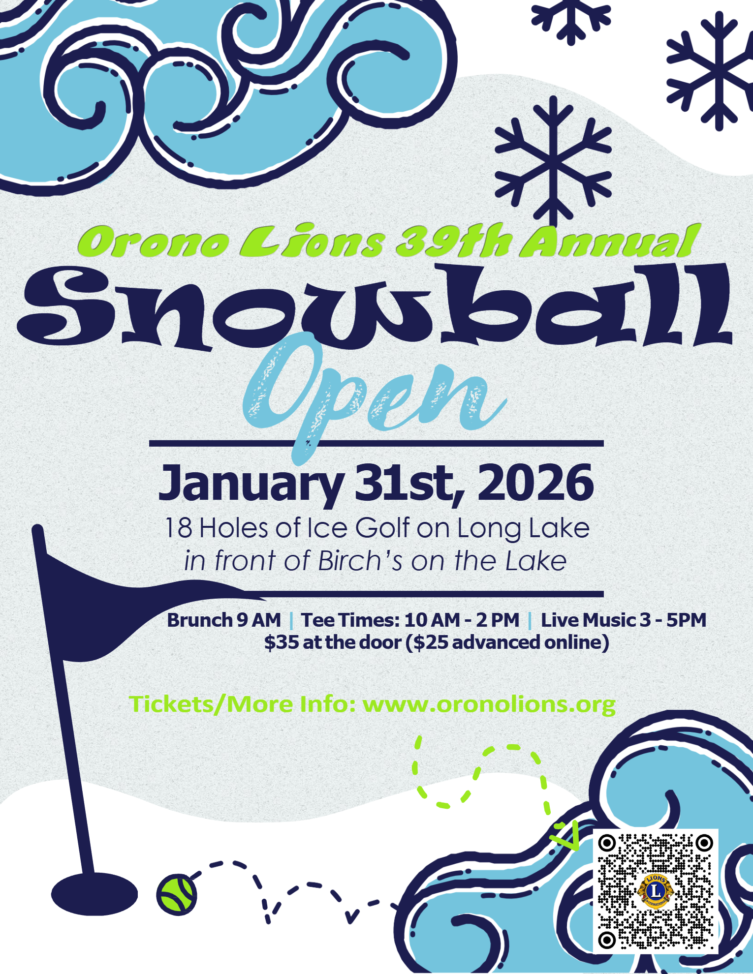 39th Annual Orono Lions Snowball Open
