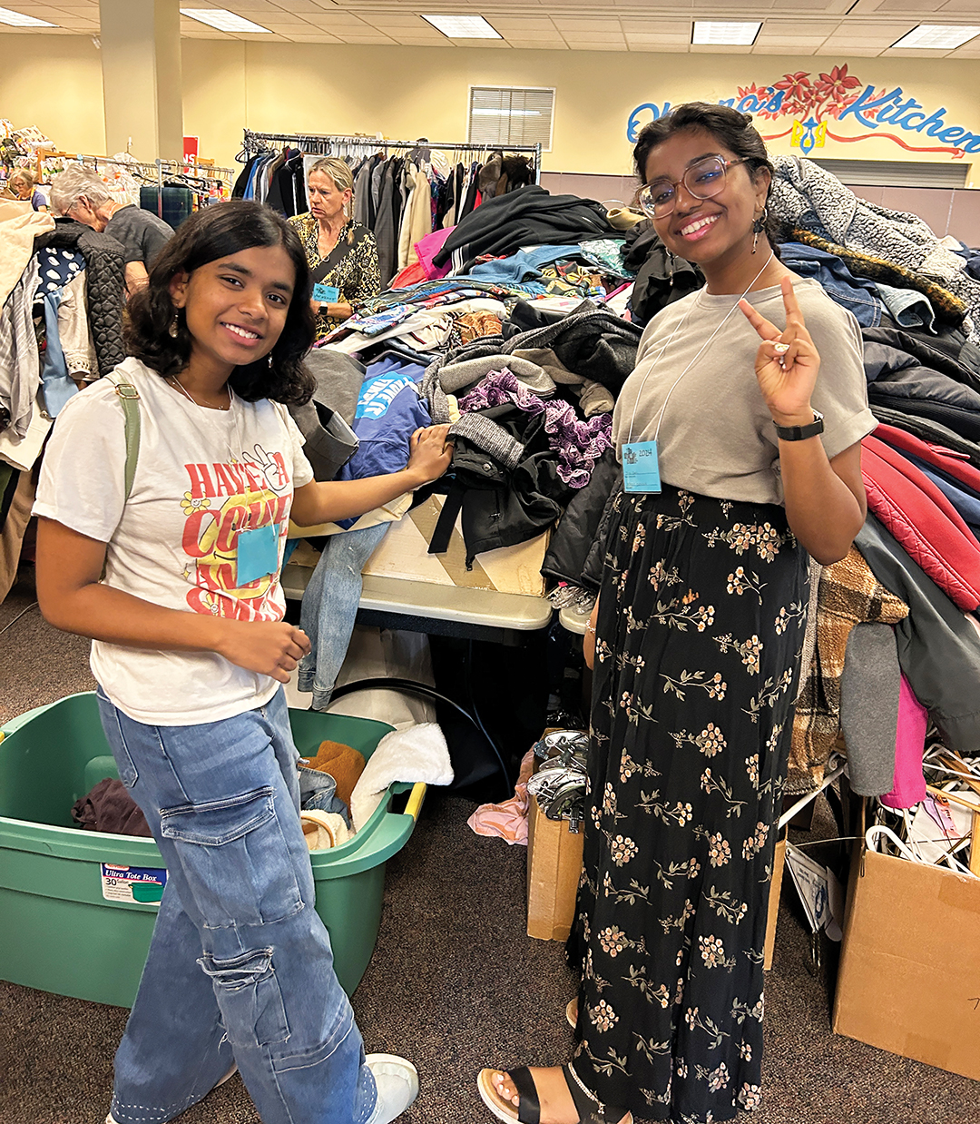 If any age group knows about clothes, it’s teens. These volunteers put their fashion know-how to good use, organizing items for Wayzata Community Church’s annual sale.