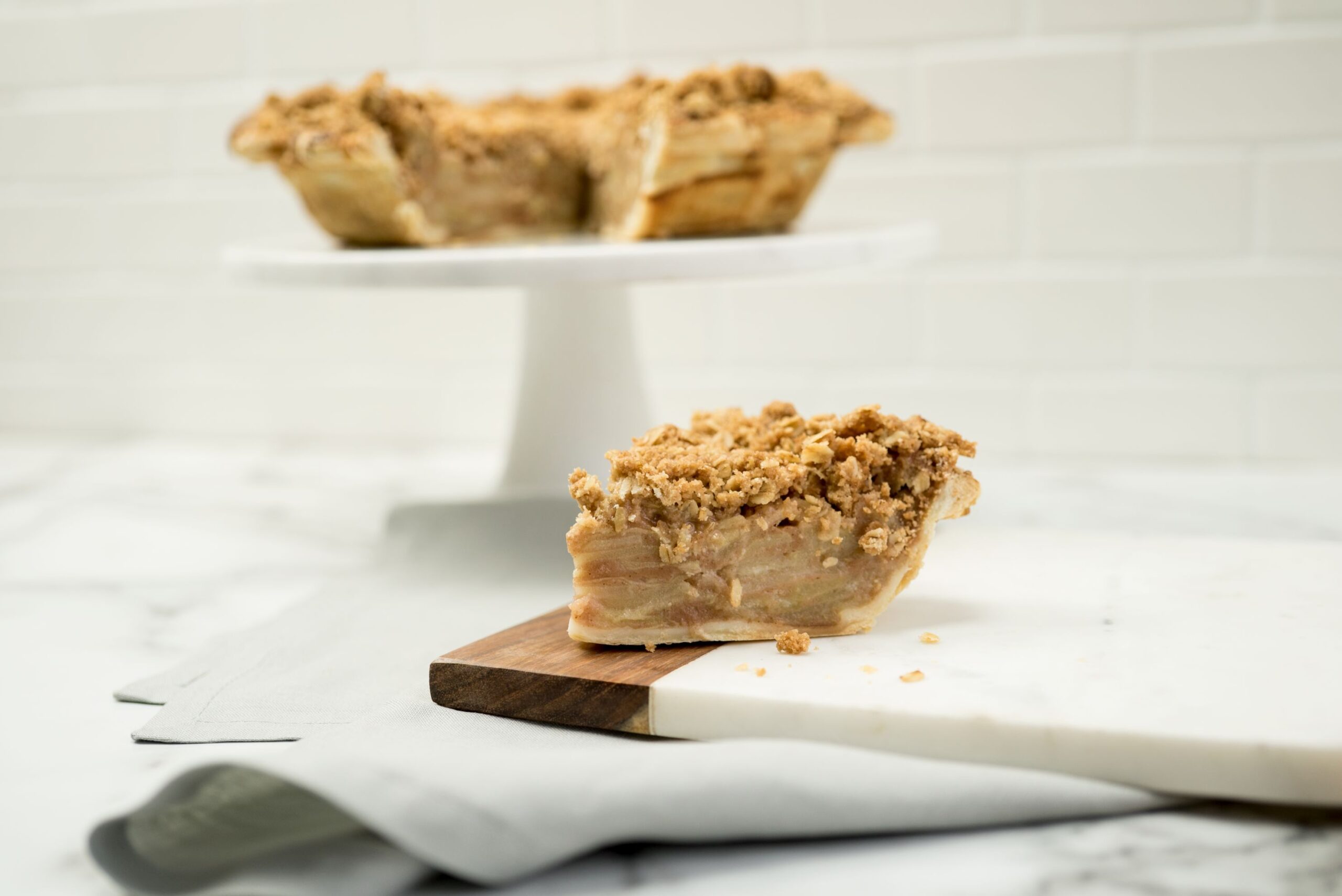 Slice of apple pie from Farina Baking Co.