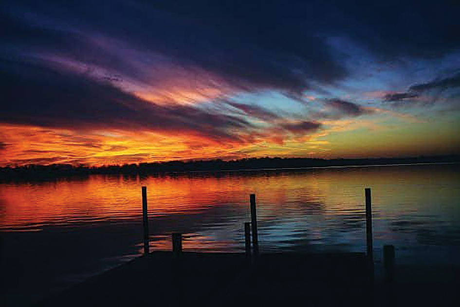 Autumn sunset over Lake Minnetonka