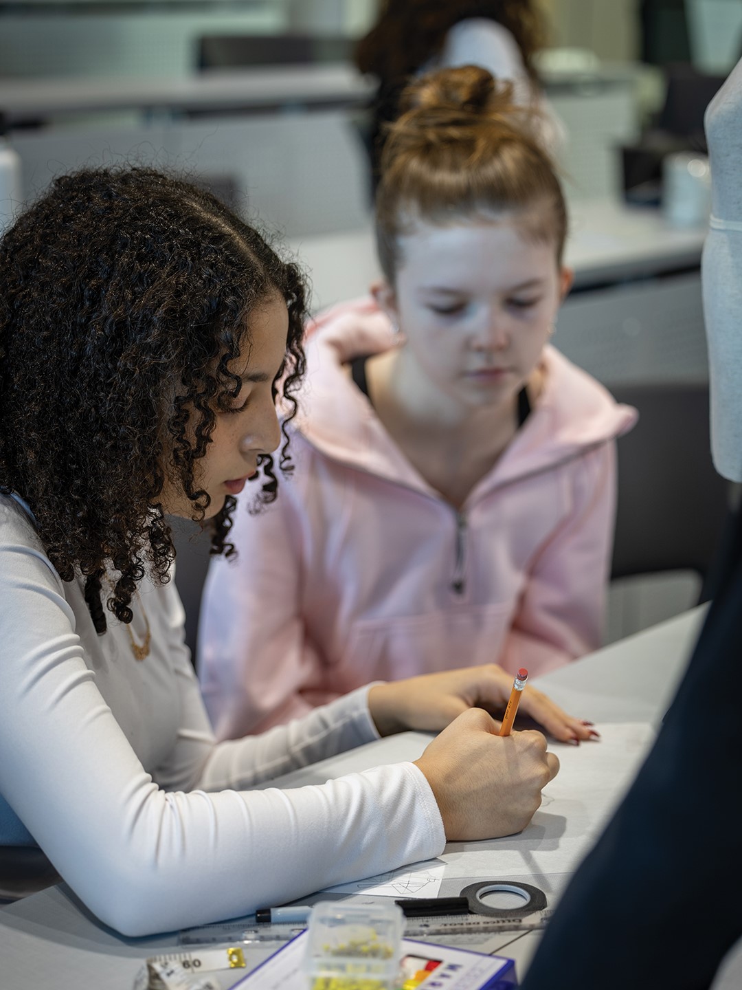 Students in Minnetonka High School Fashion Design Class
