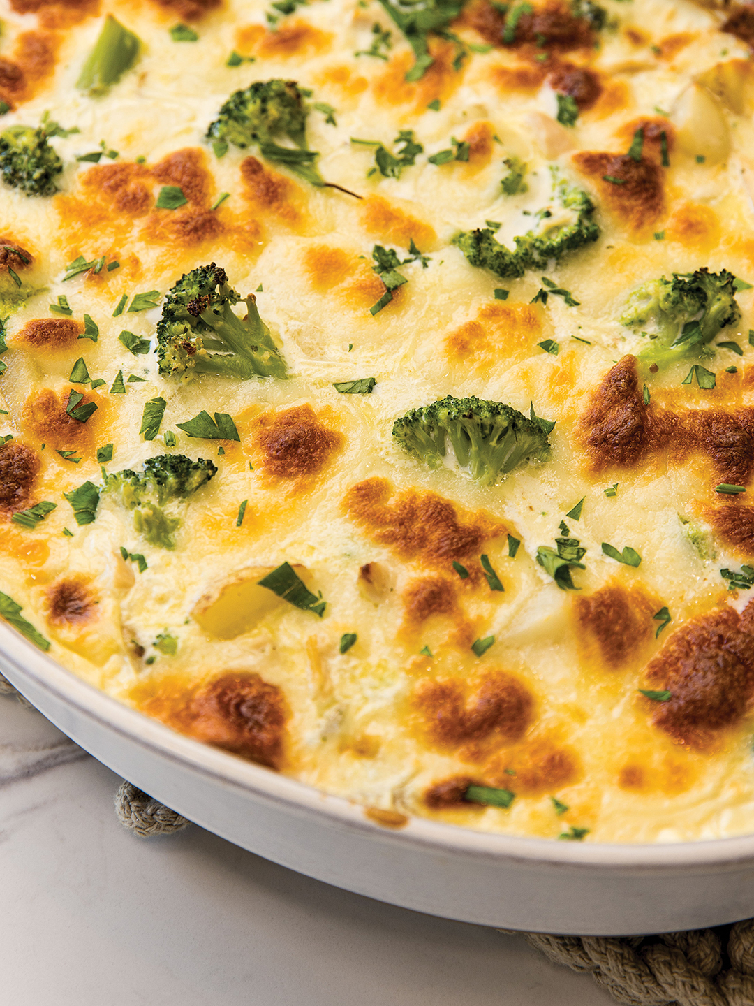 Curd Crusted Chicken Ranch Bake brims with flavor.  
