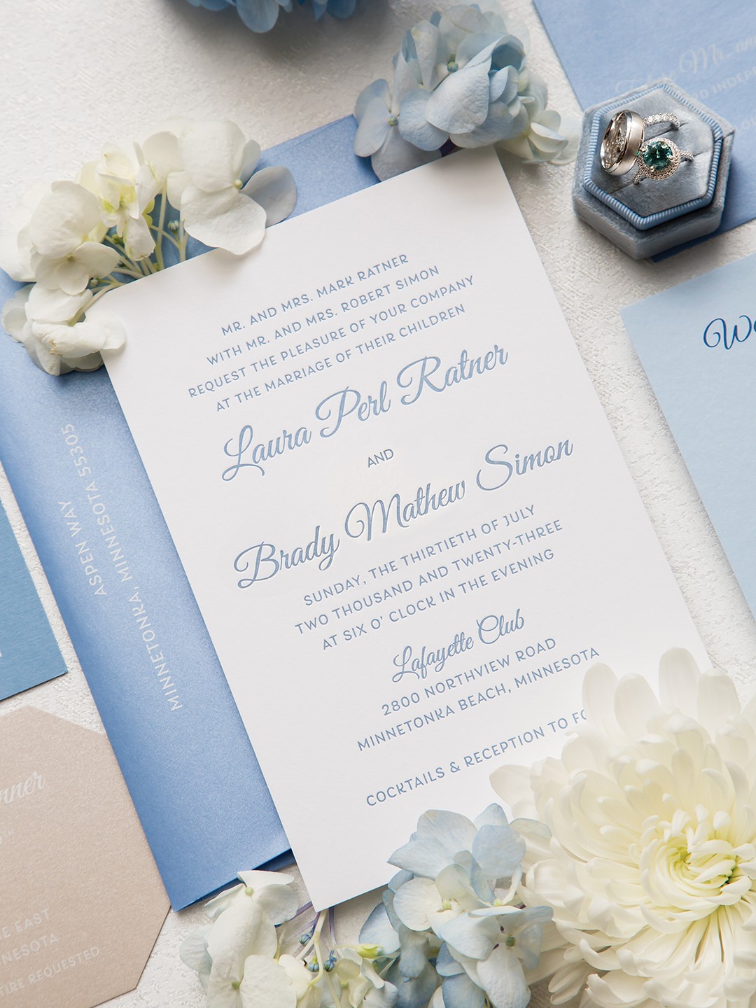 Wedding invite from Epitome Papers