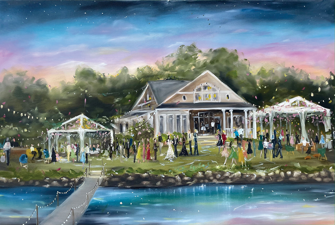 Painter Leanne Larson ensures wedding celebrations are beautifully reflected through her art.