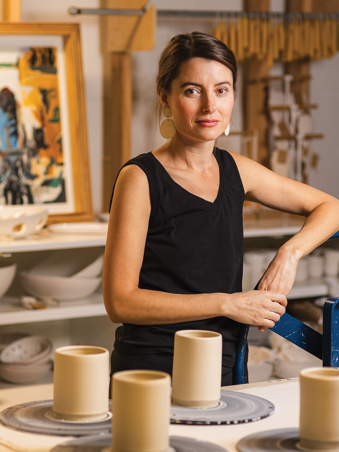 Danielle Uttecht explains the name of her business, Juugee Ceramics, comes from her imagination.