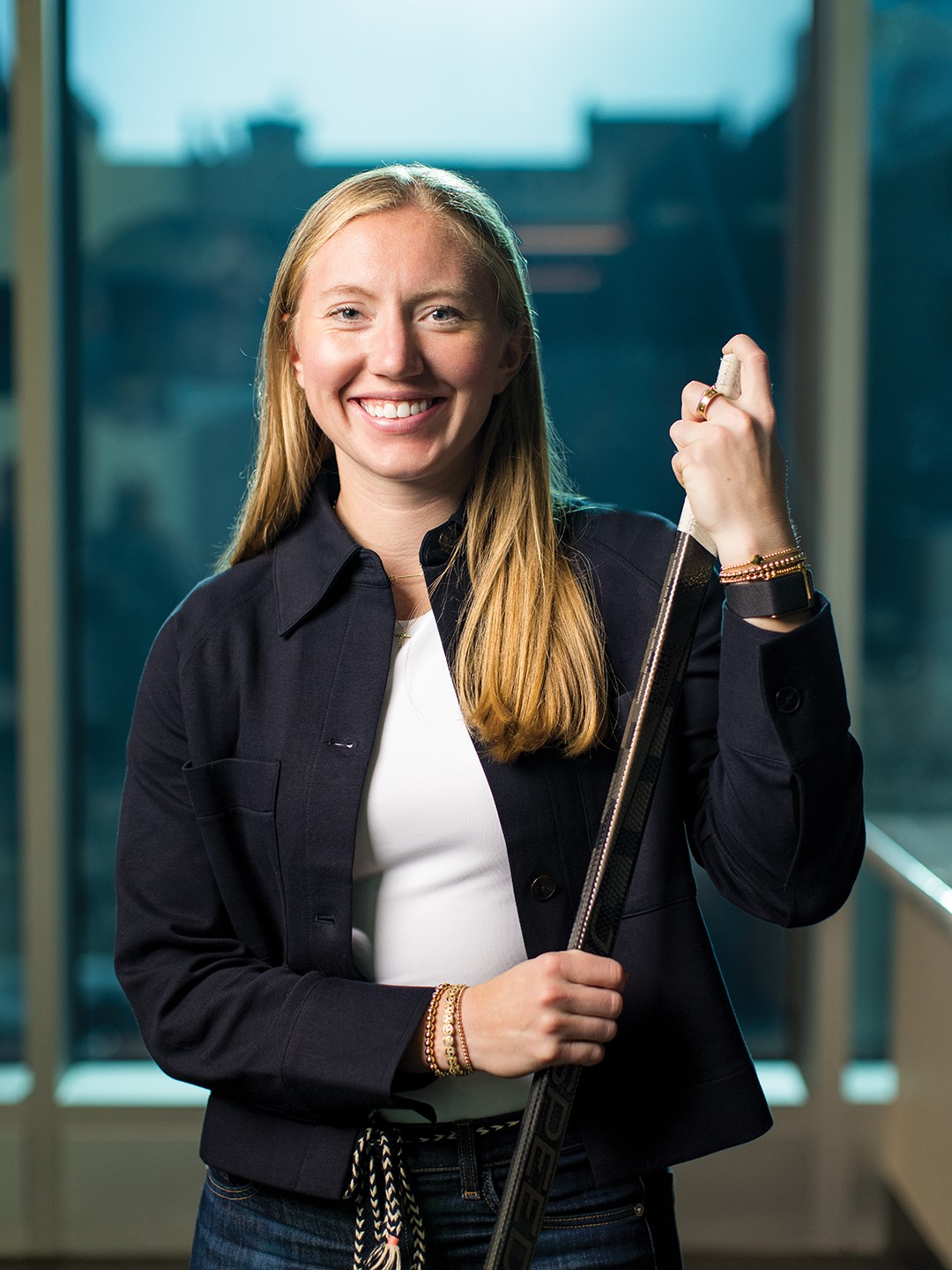 Grace Zumwinkle, Breck School alum and forward for the Minnesota Frost, qualifies for her second Winter Olympic Games. Zumwinkle is a one-time Olympic medalist. Photo: Chris Emeott