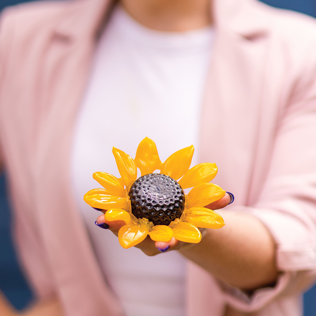 When the northern climate forces flowers to rest for a time, glass florals brighten the world regardless of the month.