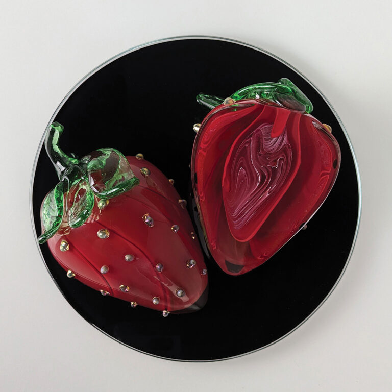 Claire Coffee’s glass work is inspired by many elements, people and locales, including the natural landscape and gardens of the Minnesota Landscape Aboretum.