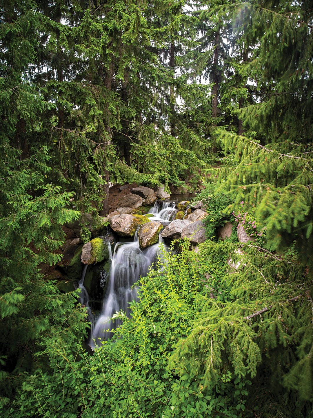 Waterfall at University of Minnesota Landscape Arboretum