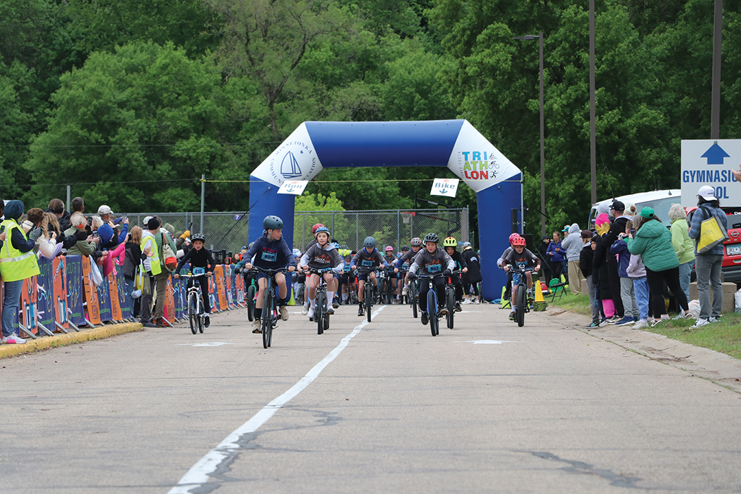 Tonka Youth Triathlon finish line