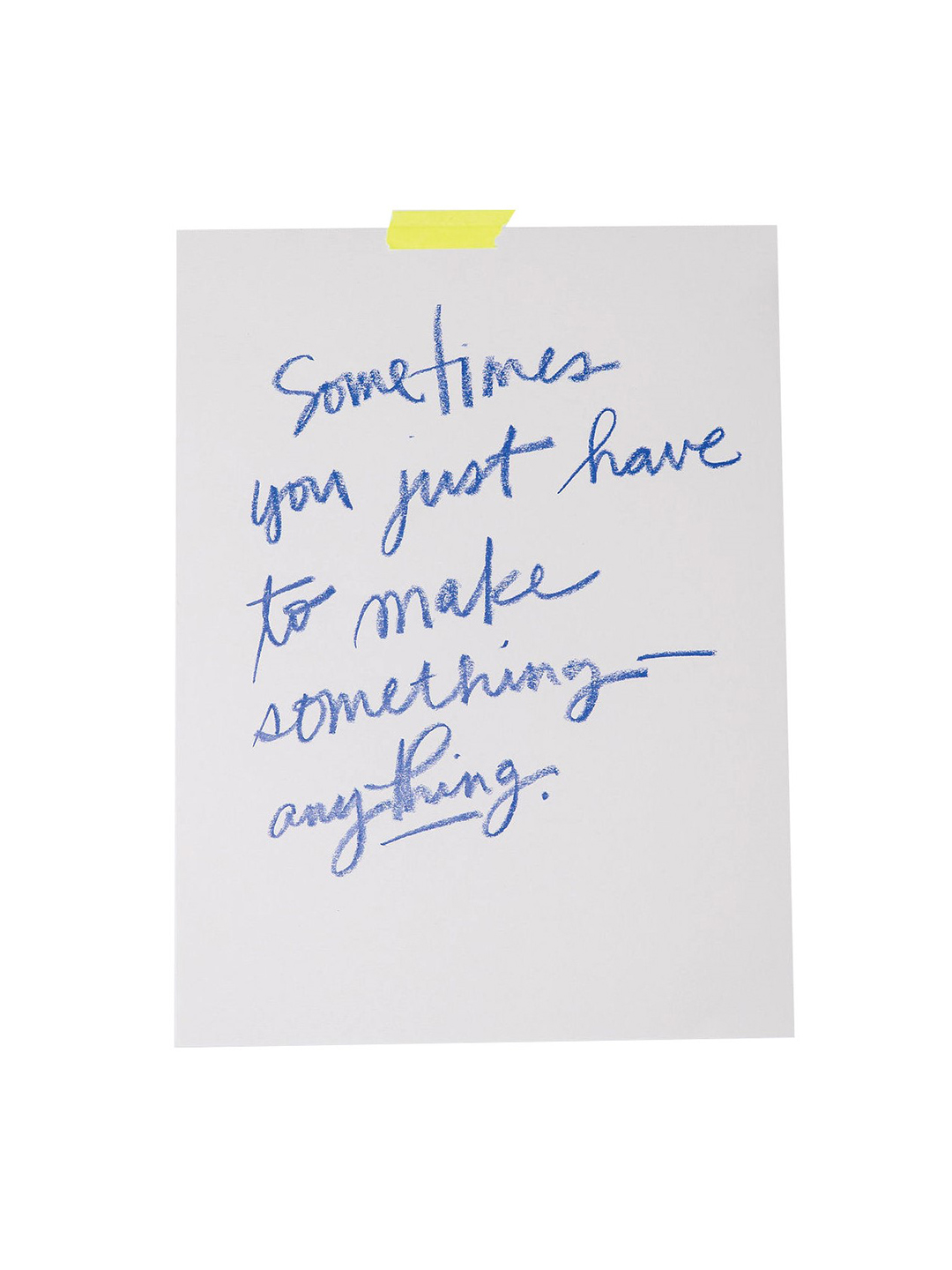 Handwritten note