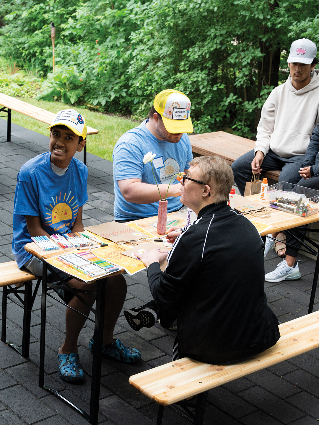 Various community groups, including members of The Sunshine Stop, can be found at The Polka Dot House.