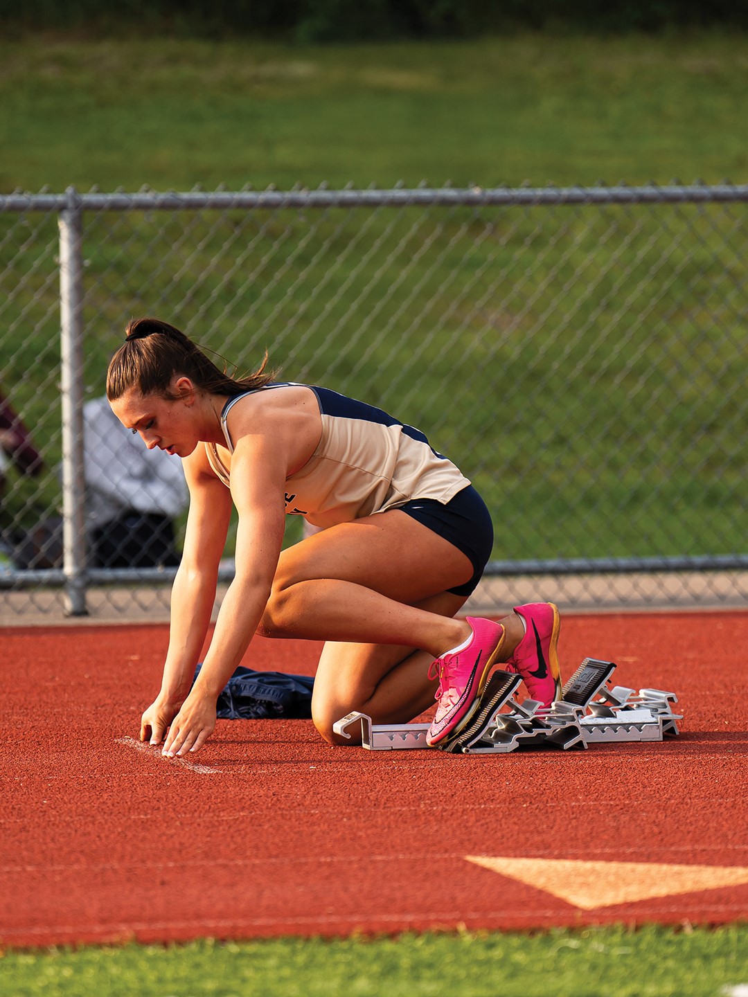 Alongside her success on the court, Maddyn Greenway excels on both the soccer field
and the race track.