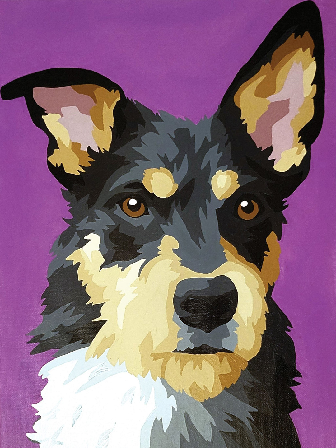 “I love how personal they are,” says customer Joceyln Herby. “My dog, Summit, has since passed away, but when I look at his painting, it’s him.”