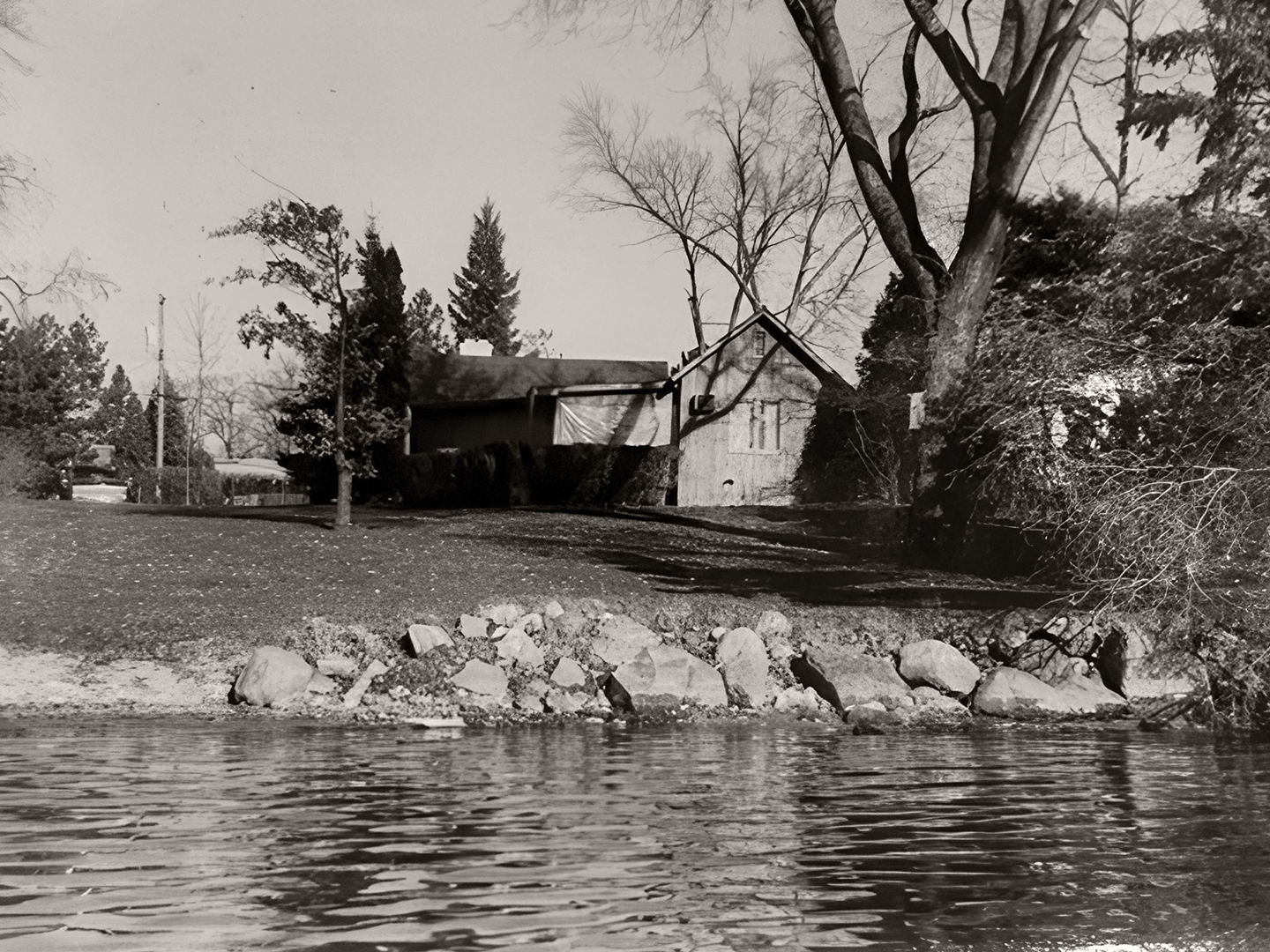 A photo of the home from the 1940s illustrates the depth of its transformation.