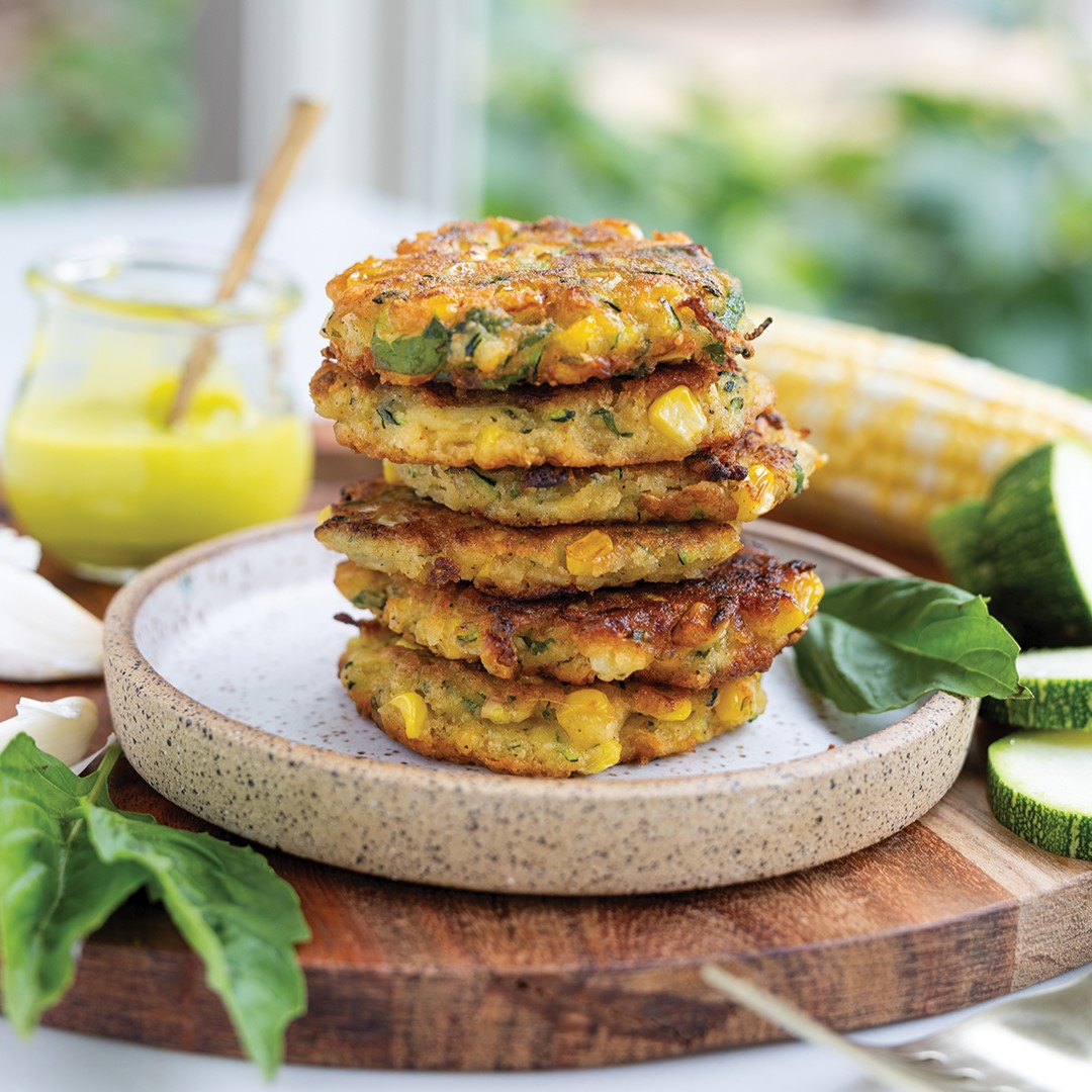Zucchini and Corn Fritters