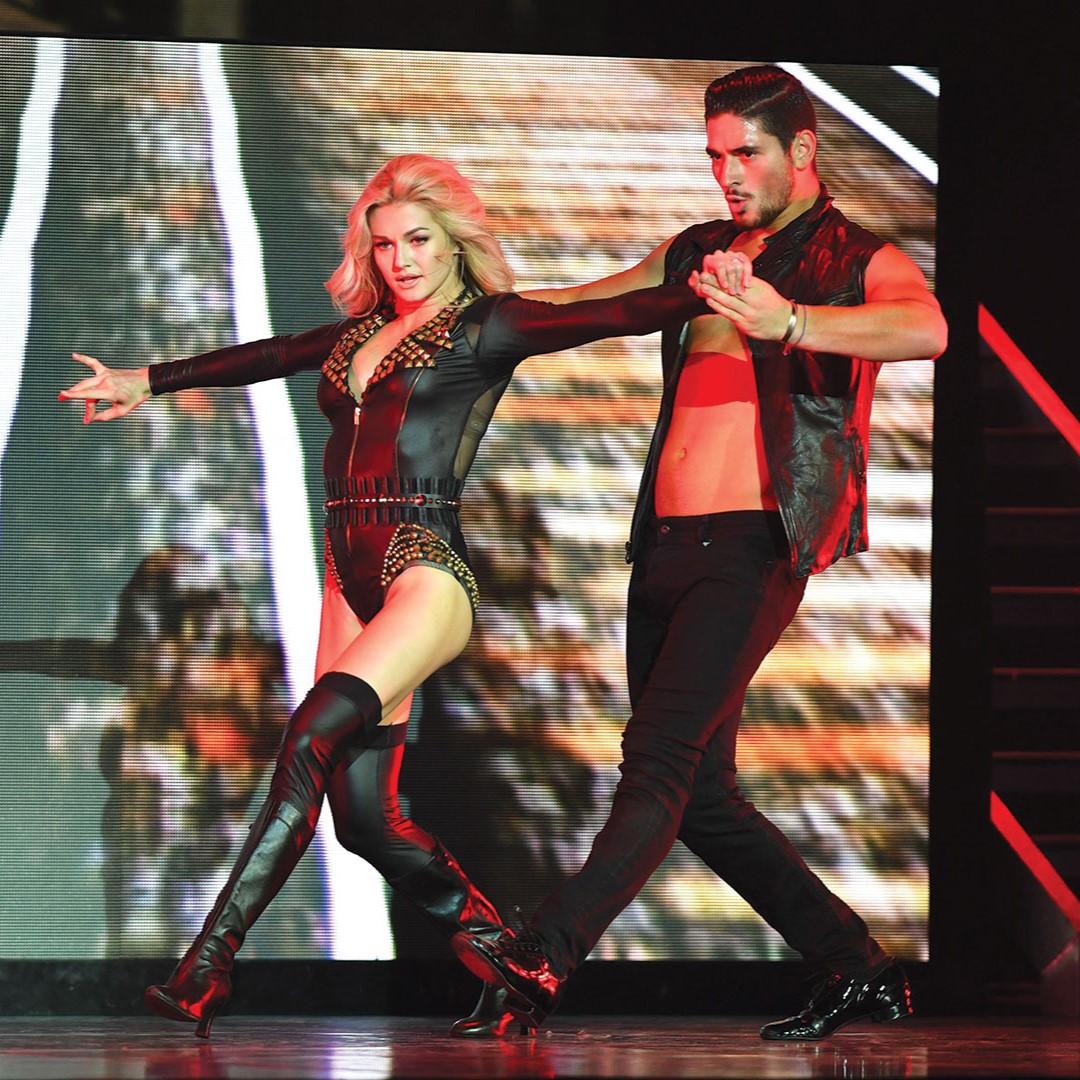 Lindsay Arnold and Alan Bersten perform in December 2016 during Dancing With the Stars Live in Hollywood, Florida. “If you’re going to commit, do it,” Alan Bersten says. “And if you fail, you fail, but at least you tried. So I would encourage everyone, not just kids, to just go out there. If you are passionate about something, try it, and the worst that can happen is it doesn’t work out. But the best thing is like, ‘Oh, that was fun. I’m going to do it again.’ And you keep doing it, and you keep getting better.”