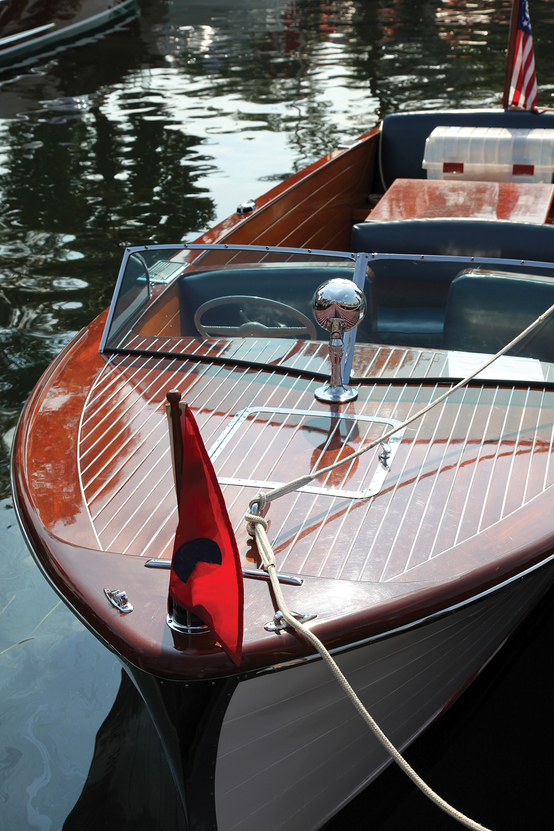 Boat docked on Lake Minnetonka