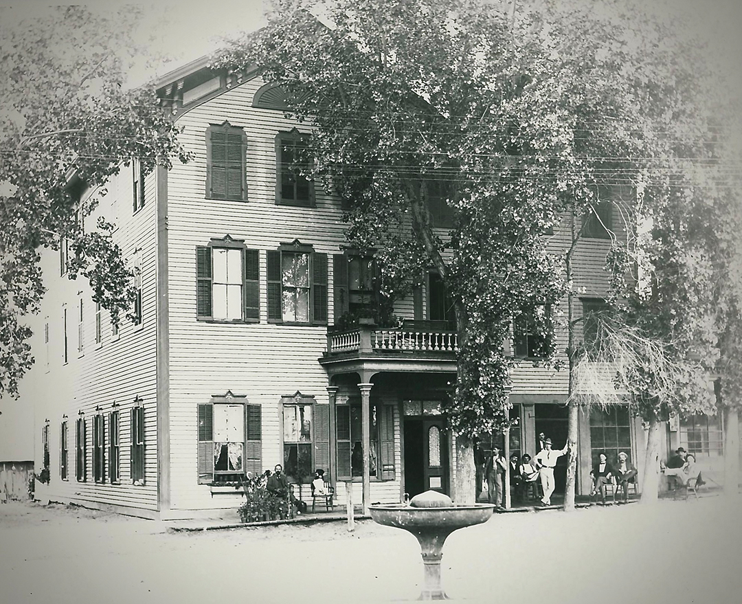 Young’s Hotel (ca. 1896) served as a lodging venue and community gathering spot in Delano’s earlier days. 
