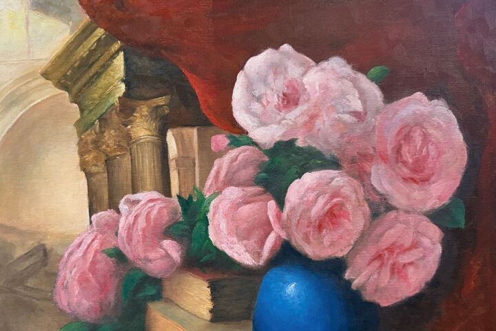 Painting of flowers by Jonathan Aller
