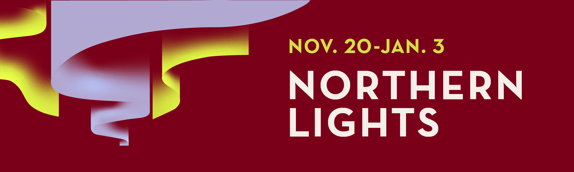 Northern Lights at the Arboretum web banner
